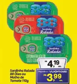 Fort Atacadista Sardinha Ralada 88 Óleo ou Molho de Tomate oferta