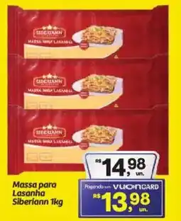 Fort Atacadista Massa para Lasanha Siberiann oferta