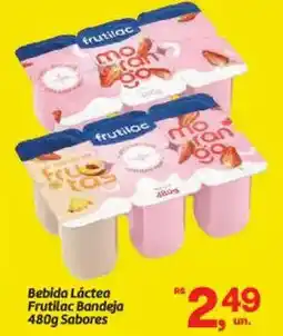 Fort Atacadista Bebida Láctea Frutilac Bandeja Sabores oferta