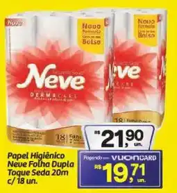 Fort Atacadista Papel Higiênico Neve Folha Dupla Toque Seda 20m oferta