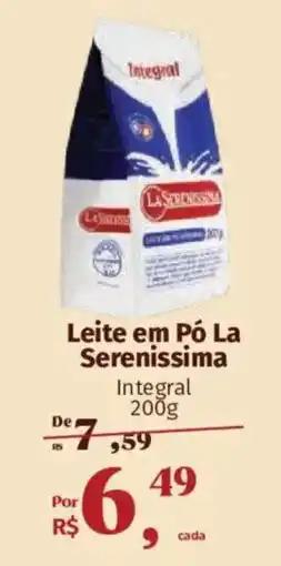 Supermercados Mateus Leite em Pó La Serenissima Integral oferta