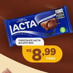 Supermercado Bergamini Chocolate lacta ao leite oferta