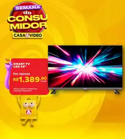 Casa e Vídeo Smart tv led 43" oferta
