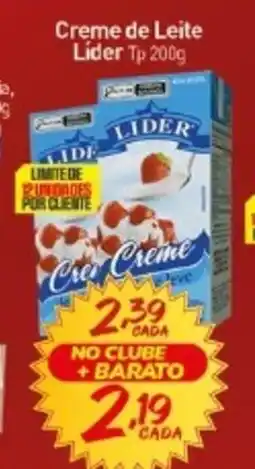 Rede Bom Lugar Creme de Leite Lider Tp oferta