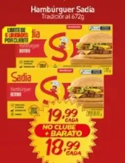 Rede Bom Lugar Hambúrguer Sadia Tradiciónal oferta