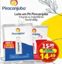 Rede Bom Lugar Leite em Pó Piracanjuba Integral ou Instantâneo Sache oferta