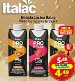 Rede Bom Lugar Bebida Láctea Italac Whey 15g Sabores Tp oferta