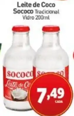 Rede Bom Lugar Leite de Coco Sococo Tradicional Vidro oferta