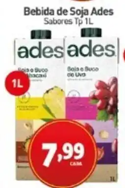 Rede Bom Lugar Bebida de Soja Ades Sabores Tp oferta