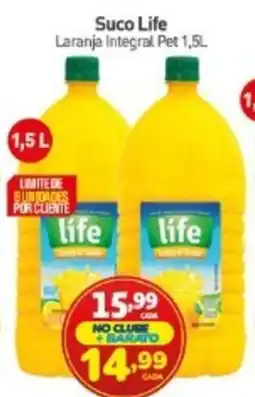 Rede Bom Lugar Suco Life Laranja Integral Pet oferta