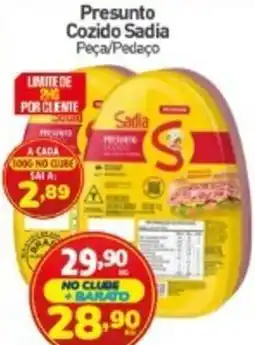 Rede Bom Lugar Presunto Cozido Sadia oferta