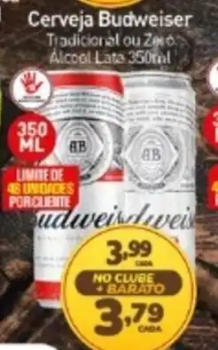 Rede Bom Lugar Cerveja Budweiser oferta
