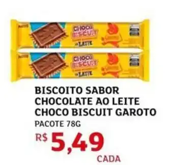 Assaí Atacadista Biscoito sabor chocolate ao leite choco biscuit garoto oferta