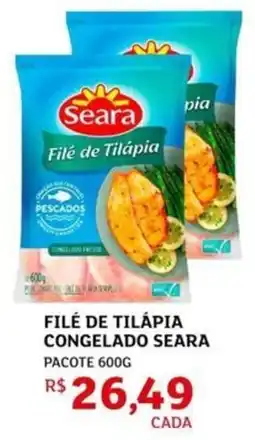 Assaí Atacadista Filé de tilápia congelado seara oferta
