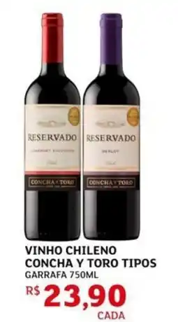 Assaí Atacadista Vinho chileno concha y toro tipos garrafa oferta