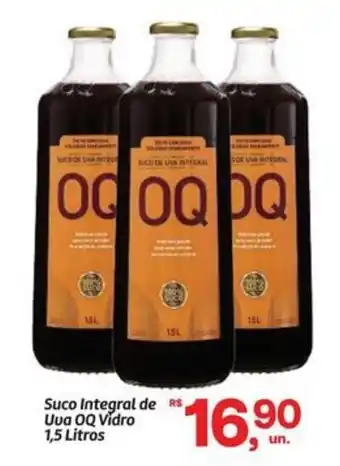 Suco Integral de Uva OQ Vidro