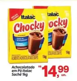 Fort Atacadista Achocolatado em Pó Italac Sachê oferta