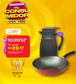 Casa e Vídeo Bule térmico ou frigideira wok oferta