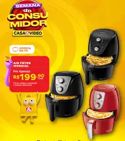 Casa e Vídeo Air fryer mondial oferta