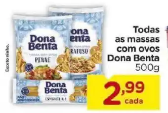 Todas as massas com ovos Dona Benta