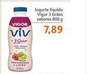 Sonda Iogurte Liquido Vigor 3 Grãos Sabores oferta
