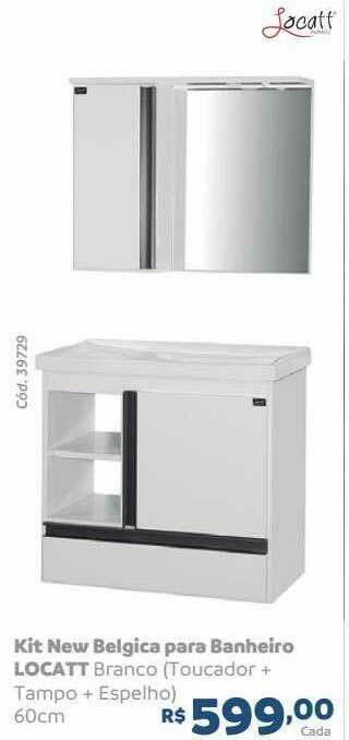 Kit New Belgica Para Banheiro Locatt