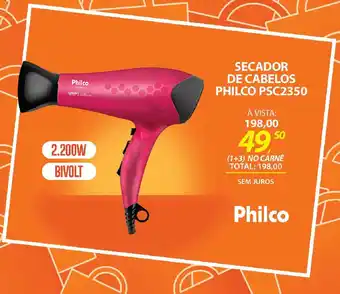 SECADOR DE CABELOS PHILCO PSC2350