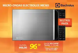 Lojas Cem MICRO-ONDAS ELECTROLUX ME36S oferta
