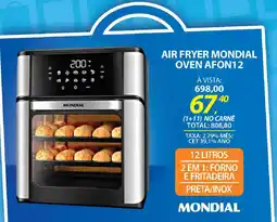 Lojas Cem AIR FRYER MONDIAL OVEN AFON12 oferta