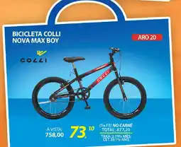 Lojas Cem BICICLETA COLLI NOVA MAX BOY oferta