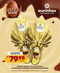 Ourinhos Hipermercado Ovo ferrero rocher oferta