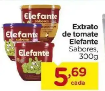 Carrefour Extrato de tomate Elefante Sabores, oferta