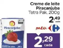 Carrefour Creme de leite Piracanjuba Tetra Pak, oferta