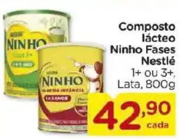 Carrefour Composto lácteo Ninho Fases Nestlé 1+ ou 3+, oferta