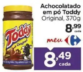 Carrefour Achocolatado em pó Toddy Original, oferta