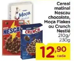 Carrefour Cereal matinal Nescau chocolate, Moça Flakes ou Crunch Nestlé oferta