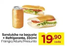 Carrefour Sanduíche na baguete + Refrigerante, oferta
