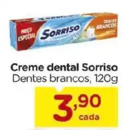 Carrefour Creme dental Sorriso Dentes brancos, oferta