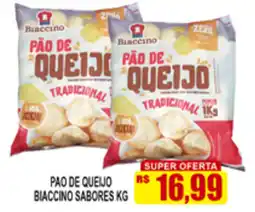 Supermercado leal Pao de queijo biaccino sabores oferta