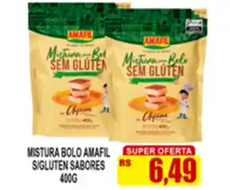 Supermercado leal Mistura bolo amafil s/gluten sabores oferta