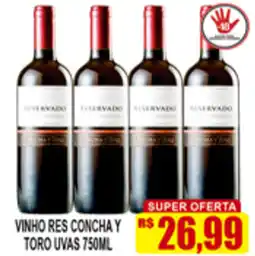 Supermercado leal Vinho res concha y toro uvas oferta