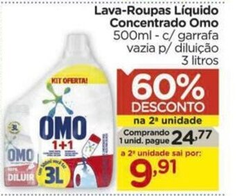 Carrefour Lava-roupas liquido Concentrado Omo 500ml oferta