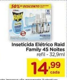 Carrefour Inseticida Eletrico Raid Family 45 Noites 32.9ml oferta