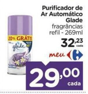 Carrefour Purificador de Ar Automatico Glade 269ml oferta