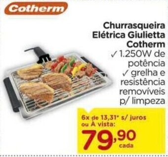 Churrasqueira Eletrica Giulietta Cotherm
