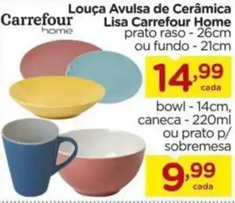 Carrefour Louca Avulsa de Ceramica Lisa Carrefour Home oferta