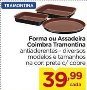 Carrefour Forma ou Assadeira Coimbra Tramontina oferta