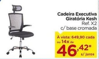 Carrefour Cadeira Executiva Giratoria Kesh oferta