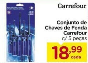 Conjunto de Chaves de Fenda Carrefour c/5 pecas