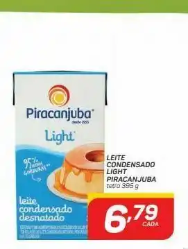 Leite condensado light piracanjuba tetra 395g